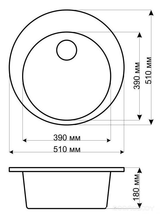 Кухонная мойка Gerhans A04 (White), фото 2