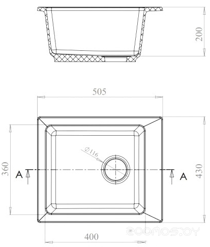Кухонная мойка Gerhans A10 (Grey), фото 2