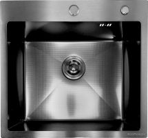Кухонная мойка Asteria A5550NB-D1 (черный декор)