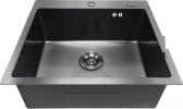 Кухонная мойка Asteria A5550NB-D1 (черный декор)