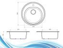 Кухонная мойка Berge BR-5200 + Like F8007122 (черный)
