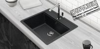 Кухонная мойка Berge BR-5750 + Like F8007122 (черный)