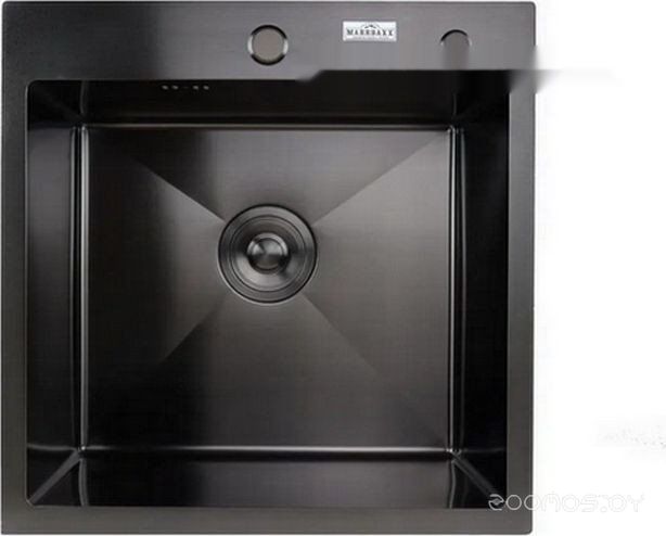 Кухонная мойка Marrbaxx B5050-R Decor (черный/графит)