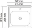 Кухонная мойка Saniteco 3838