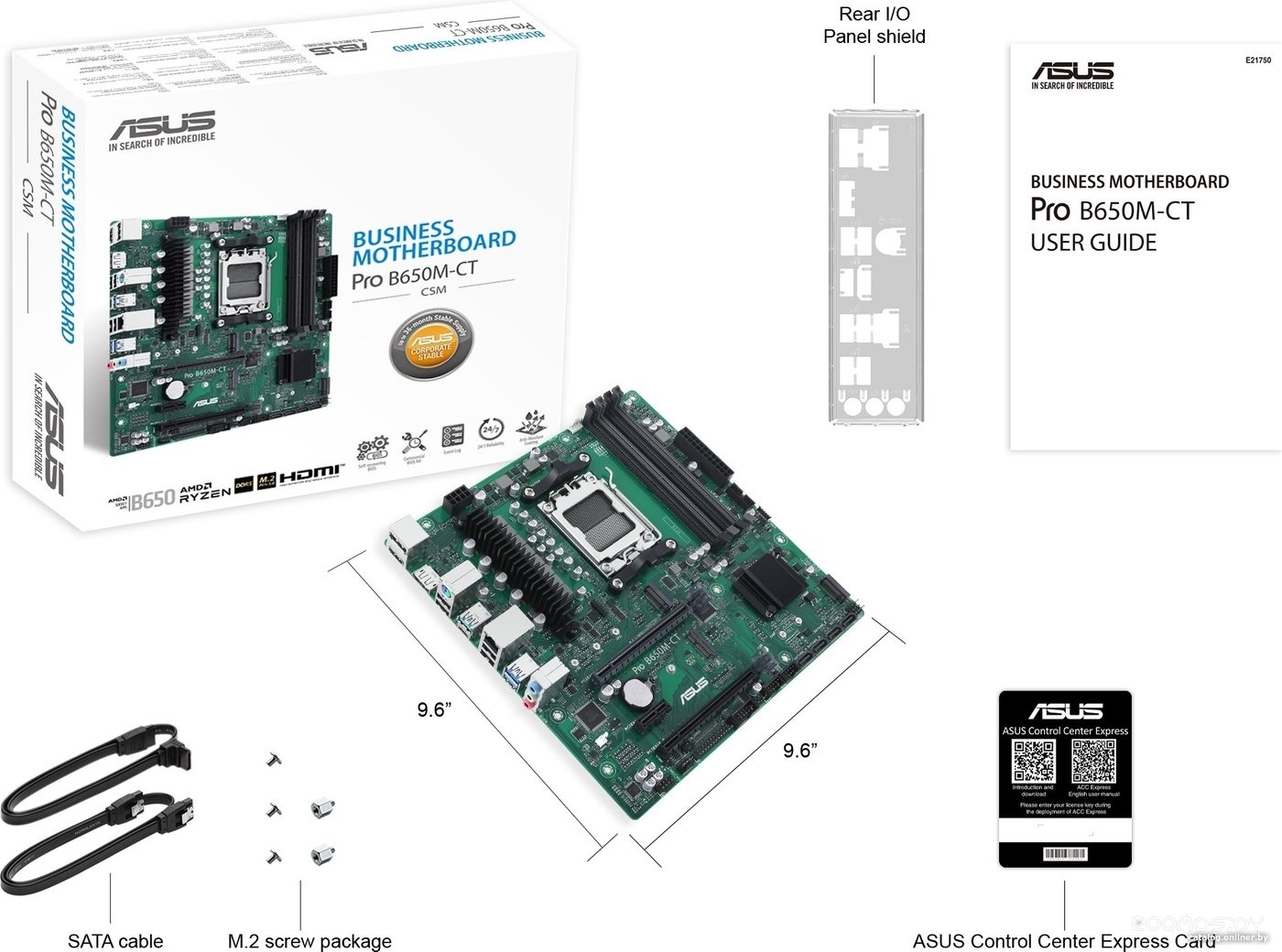 Материнская плата Asus Pro B650M-CT-CSM, фото 7