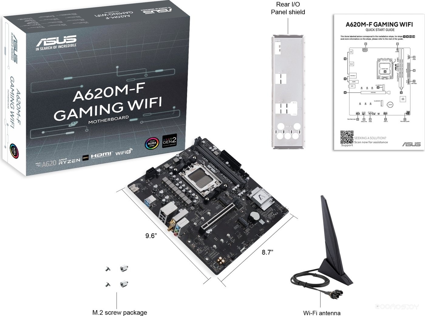 Материнская плата Asus A620M-F Gaming WiFi, фото 8