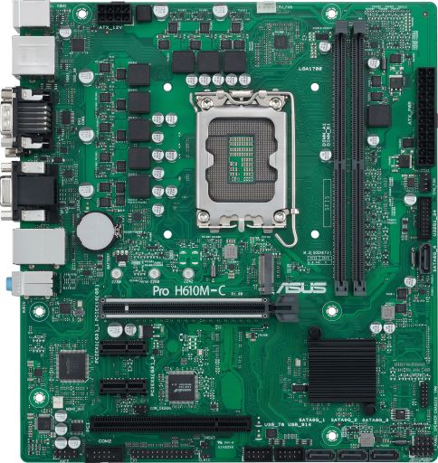 Материнская плата Asus Pro H610M-C-CSM, фото 1