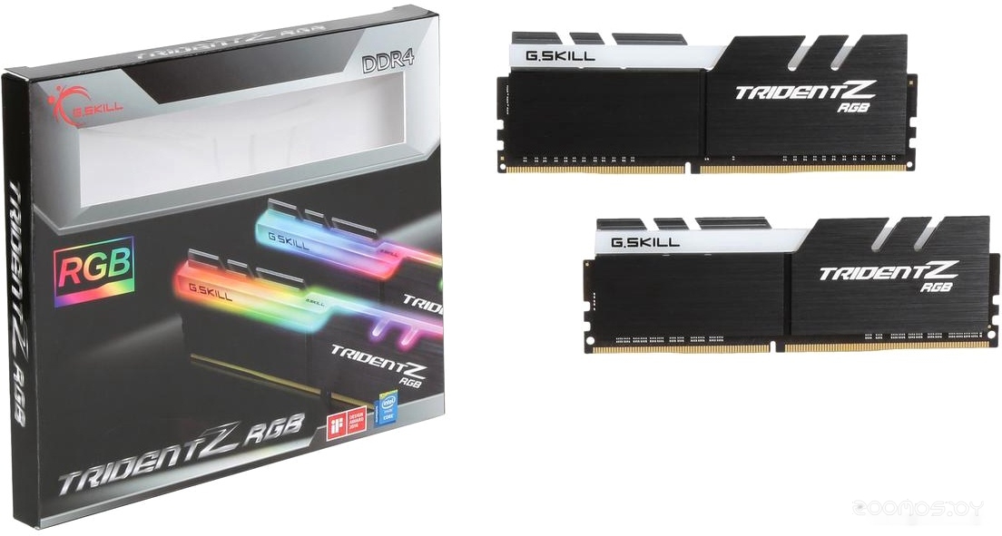 Оперативная память G.SKILL Trident Z RGB 2x16GB DDR4 PC4-32000 F4-4000C18D-32GTZR, фото 2