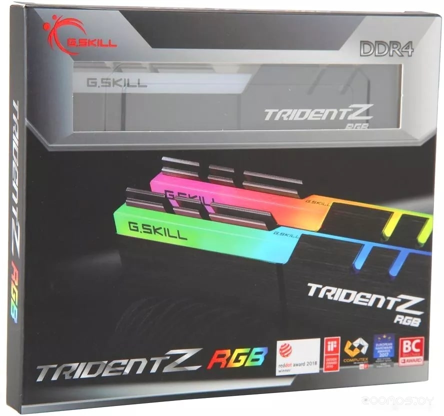 Оперативная память G.SKILL Trident Z RGB 2x16GB DDR4 PC4-28800 F4-3600C18D-32GTZR, фото 4