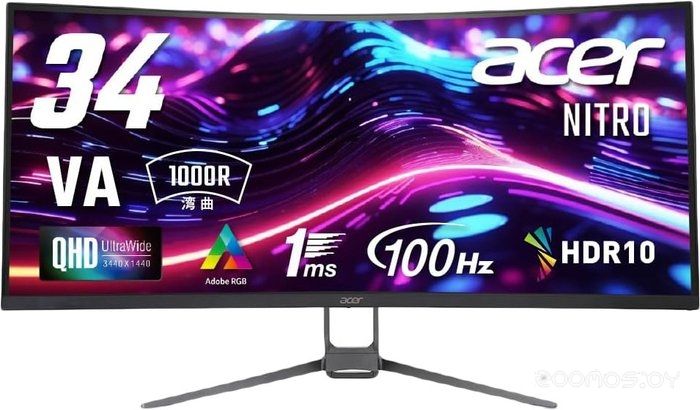 Игровой монитор Acer Nitro ED343CURHbmiippx UM.CE3EE.H01, фото 1