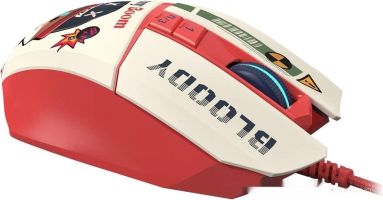 Игровая мышь A4Tech Bloody W63 Max Proxy Boom (бежевый/красный)