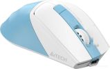 Мышь A4Tech Fstyler FG45CS Air2 (белый/голубой)
