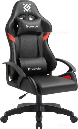 Игровое (геймерское) кресло Defender Sharm (черный/красный)