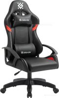 Игровое (геймерское) кресло Defender Sharm (черный/красный)