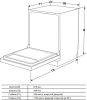 Встраиваемая посудомоечная машина Weissgauff BDW 4536 D Inverter Autoopen Timer Floor