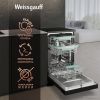 Отдельностоящая посудомоечная машина Weissgauff DW 4539 Inverter Touch AutoOpen Black