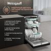 Отдельностоящая посудомоечная машина Weissgauff DW 4539 Inverter Touch AutoOpen Black