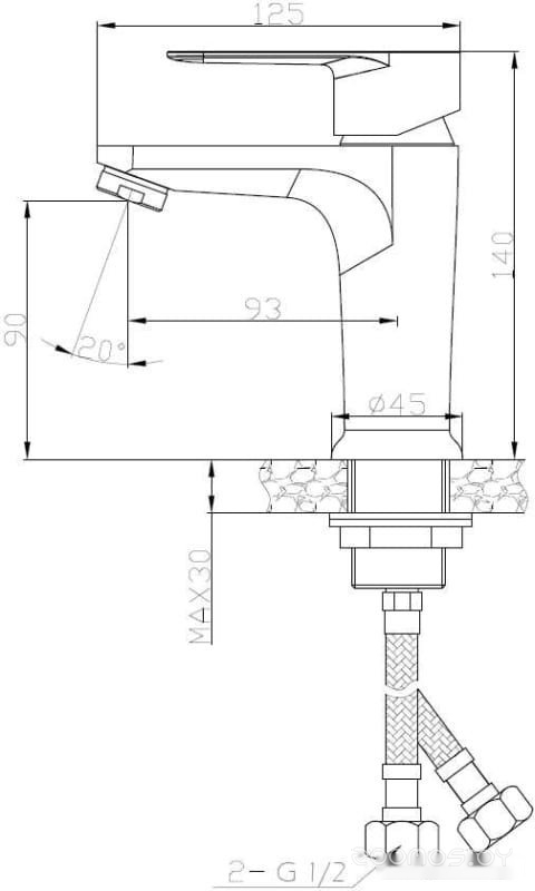 Смеситель ESKO Cairo CI 26 M, фото 3
