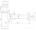 Сифон Deante NHC B31K (черный)