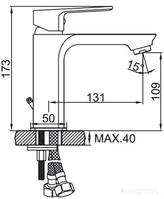 Смеситель Ledeme L1080Y, фото 9