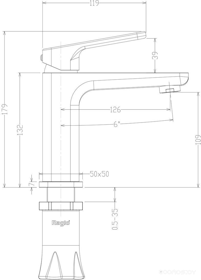 Смеситель Raglo R51.10.03, фото 4