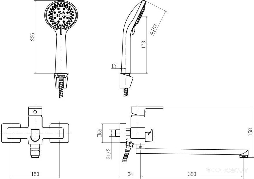 Смеситель Plstart PD22031, фото 3