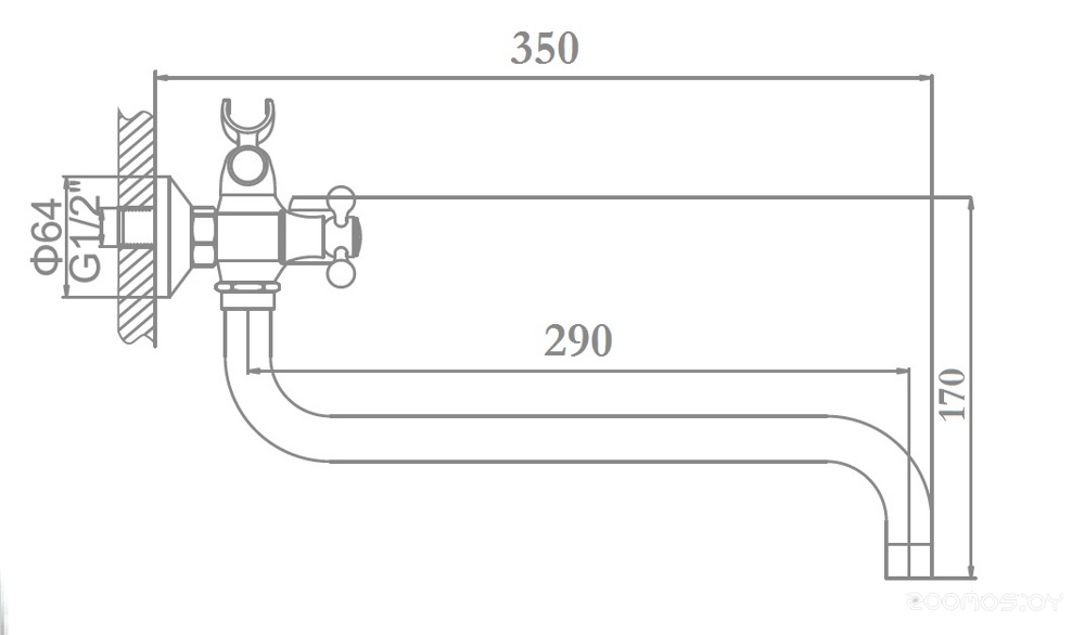 Смеситель Loffrey LF82308, фото 3