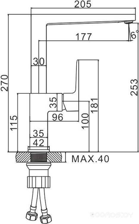 Смеситель Ledeme H73 L4073, фото 5