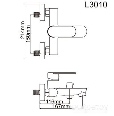 Смеситель Ledeme L3010, фото 7