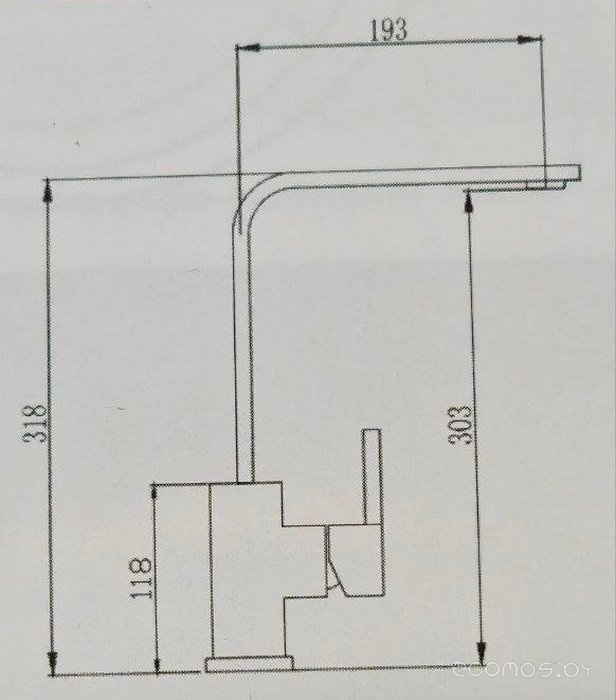 Смеситель Marrbaxx КМ013/Q2 М013Q002 (бежевый), фото 2