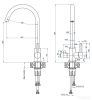 Смеситель GranFest Quarz GF-Z5420 (белый)