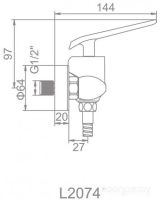 Смеситель Ledeme L2074