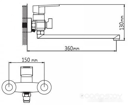 Смеситель Wisent WP2230-6, фото 2