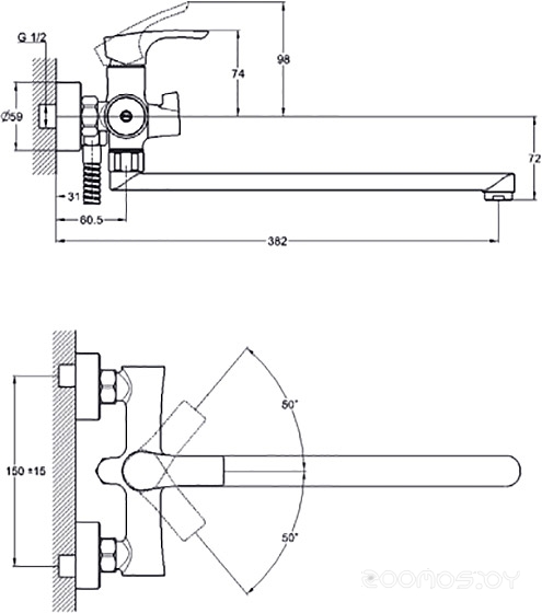 Смеситель Solone FAB7-A020, фото 2