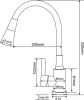 Смеситель РМС SUS123BL-016F
