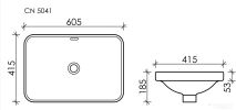 Умывальник Ceramica Nova Element CN5041