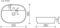 Умывальник Ceramica Nova Element CN6036