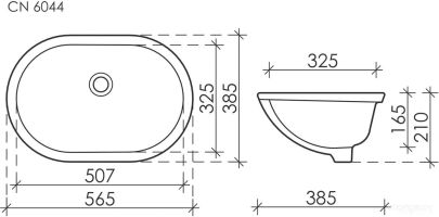 Умывальник Ceramica Nova Element CN6044