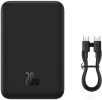 Внешний аккумулятор Baseus Magnetic Mini Wireless Fast Charge Power Bank 20W 20000mAh (черный)