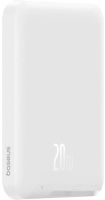 Внешний аккумулятор Baseus Magnetic Mini Wireless Fast Charge Power Bank 20W 5000mAh (белый)