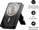 Внешний аккумулятор Momax 1-Power X Pro+ Magnetic Built-In USB-C IP132 10000mAh (черный)