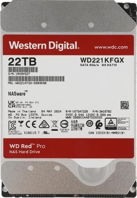 Жесткий диск Western Digital Red Pro 22TB WD221KFGX