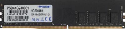 Оперативная память Patriot 4GB DDR4 PC4-19200 [PSD44G240081]