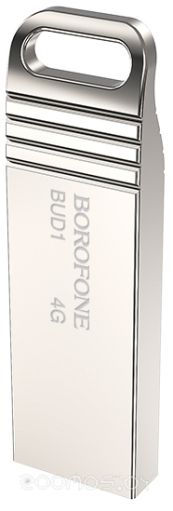 USB Flash Borofone BUD1 4GB (серебристый)