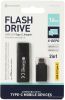 USB Flash Platinet X-Depo USB 3.0 + Type-C Adapter 16GB (черный)