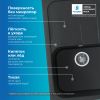 Кухонная мойка POLYGRAN ALTO 780 космос №316 (черный металлик)