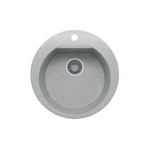 Кухонная мойка POLYGRAN ATOL 520 светло-серый №314