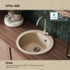 Кухонная мойка POLYGRAN ATOL 520 опал №328 (бежевый)