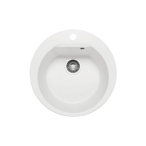 Кухонная мойка POLYGRAN ATOL 520 белый хлопок №36