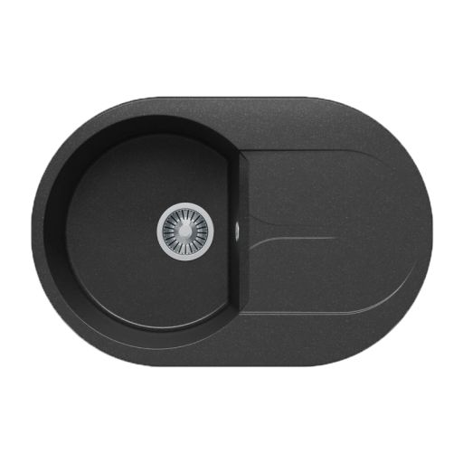 Кухонная мойка POLYGRAN ATOL 760 черный №16